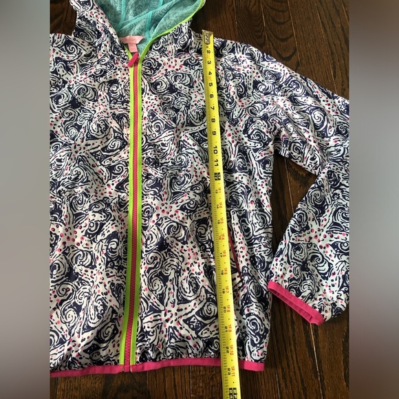 Lilly Pulitzer Women’s S Starfish Full-Zip Hooded Packable Windbreaker Jacket - Picture 6 of 11